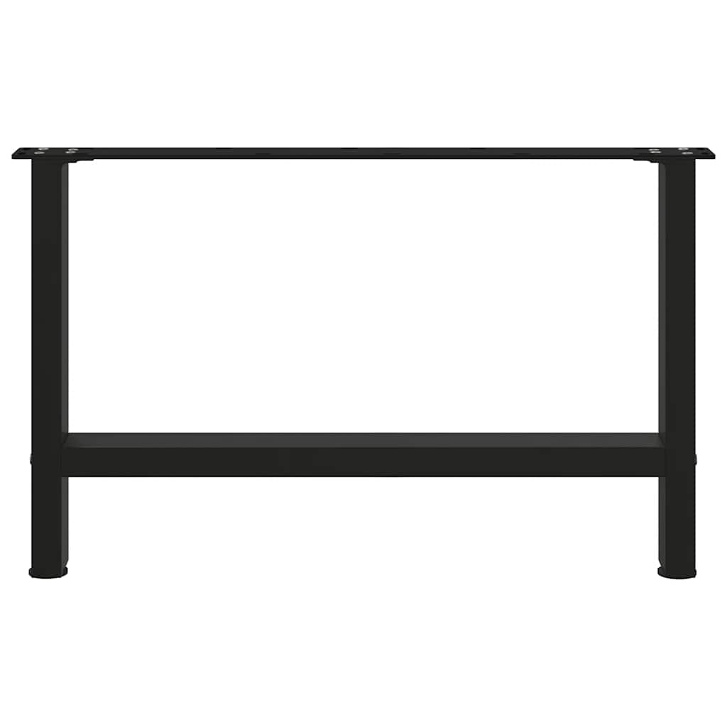 2 db fekete acél dohányzóasztal láb 70 x (42-43) cm