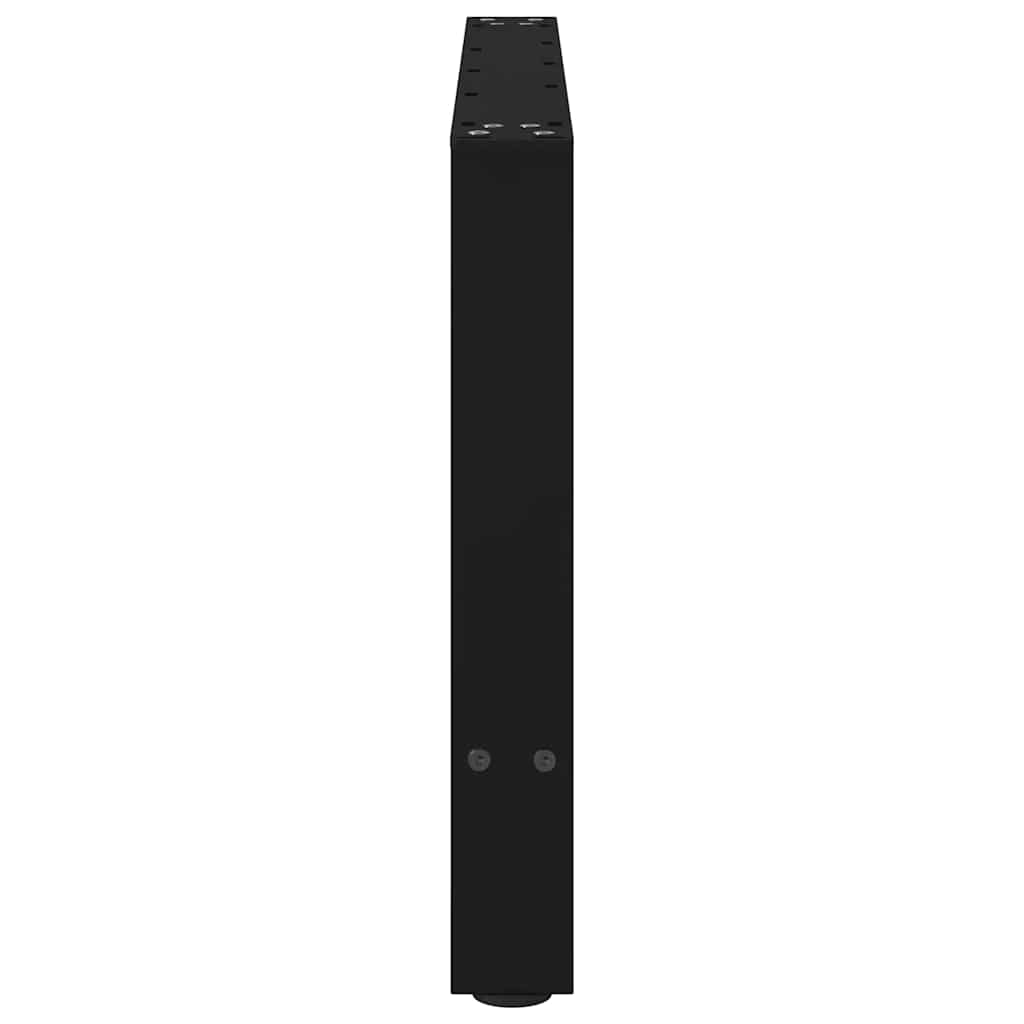 2 db fekete acél dohányzóasztal láb 70 x (42-43) cm