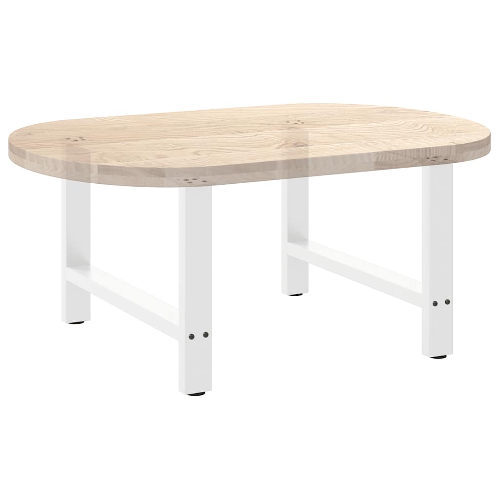 2 db fehér dohányzóasztal láb 70 x (42-43) cm acél