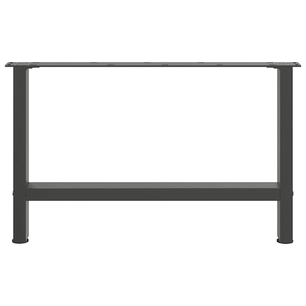 2 db antracitszürke acél dohányzóasztal láb 70 x (42-43) cm