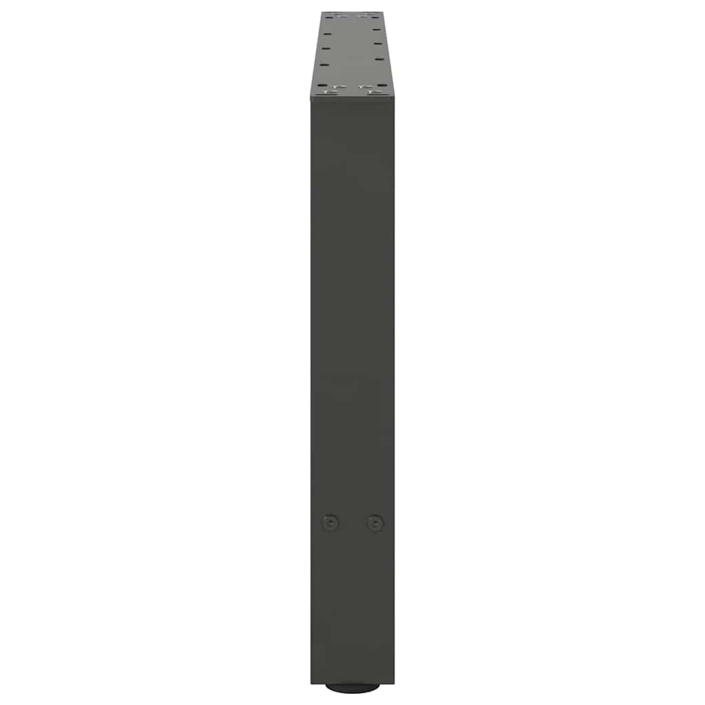 2 db antracitszürke acél dohányzóasztal láb 70 x (42-43) cm