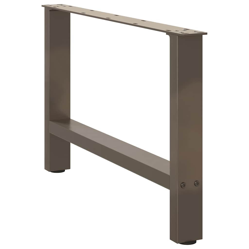 2 db natúr acél dohányzóasztal láb 70 x (42-43) cm acél