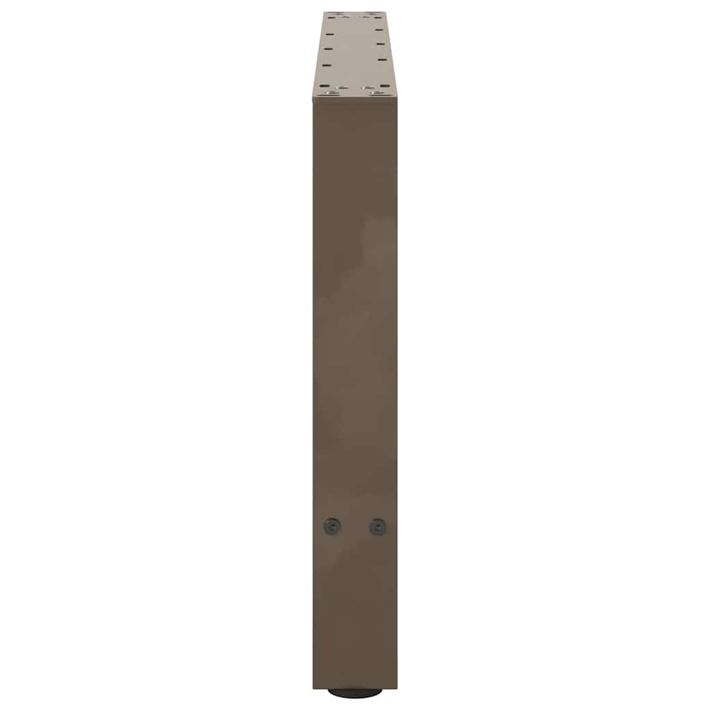 2 db natúr acél dohányzóasztal láb 70 x (42-43) cm acél