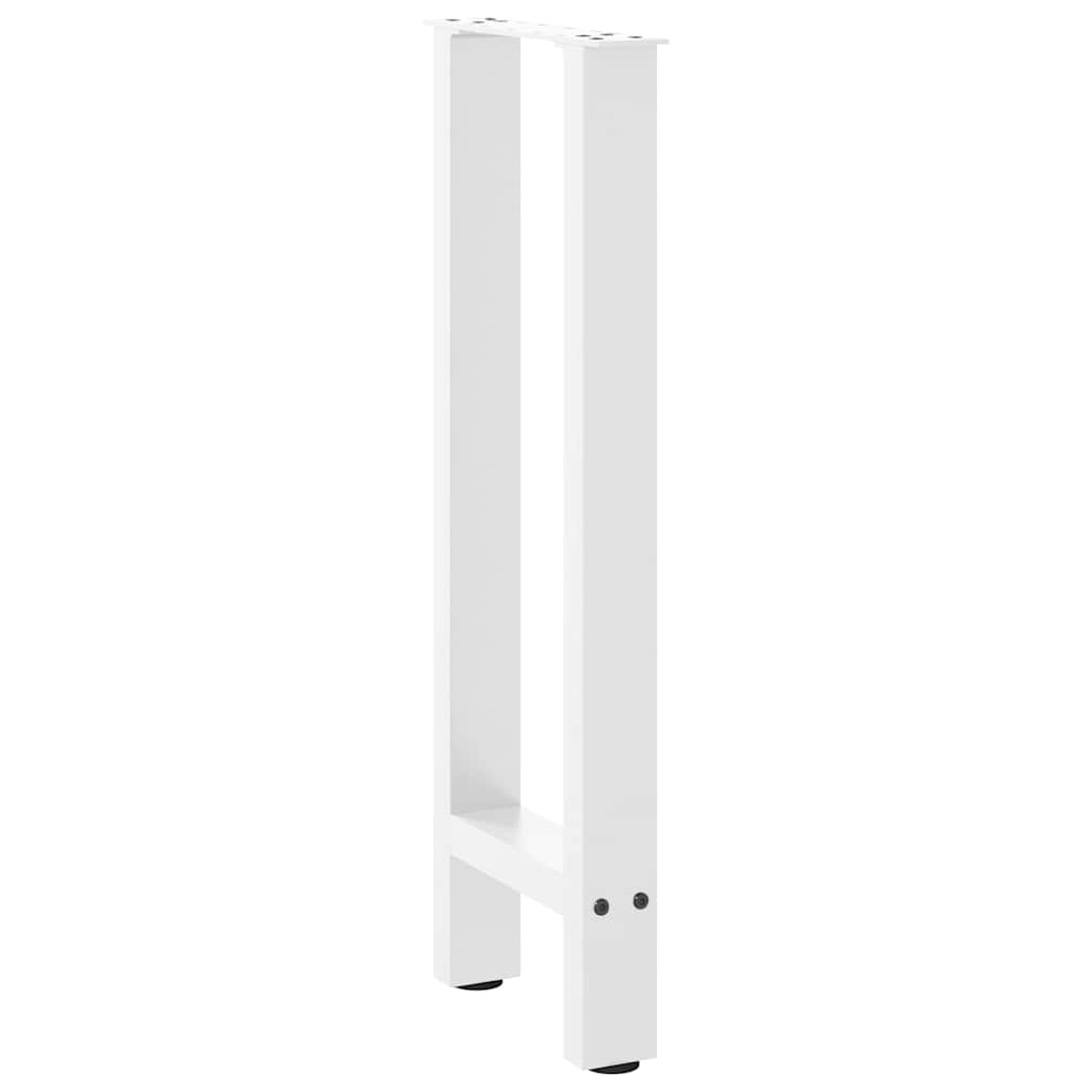 2 db fehér acél konzolasztal láb 28 x (72-73) cm