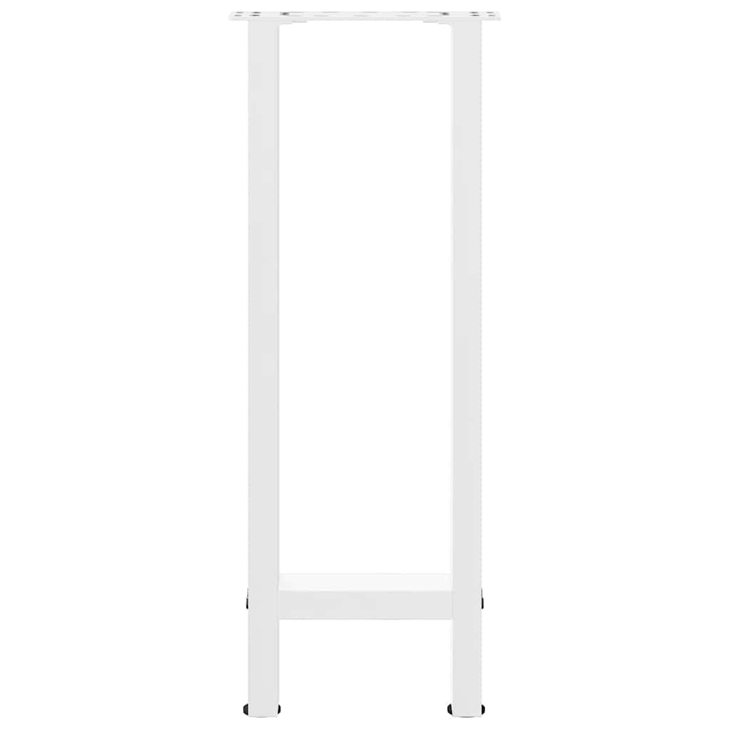 2 db fehér acél konzolasztal láb 28 x (72-73) cm