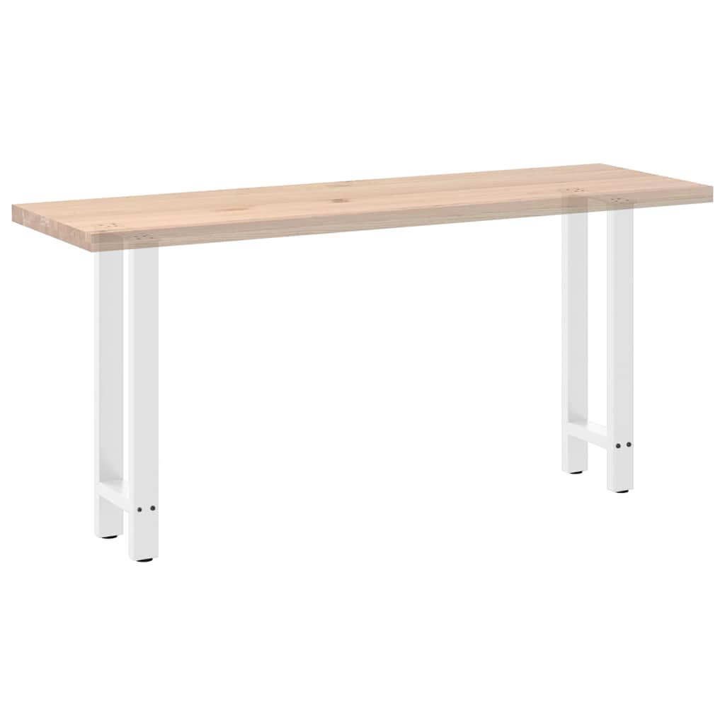 2 db fehér acél konzolasztal láb 28 x (72-73) cm
