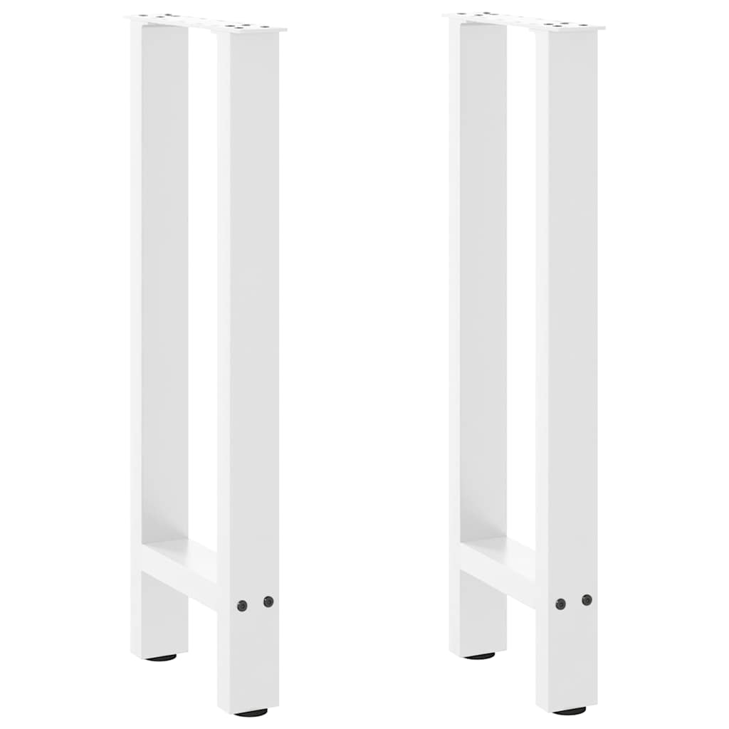 2 db fehér acél konzolasztal láb 38x(72-73) cm