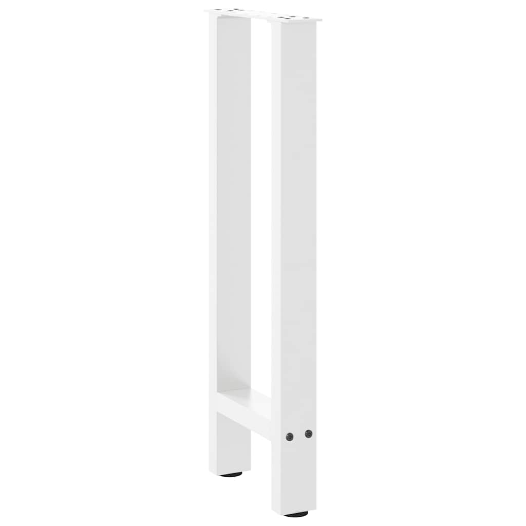 2 db fehér acél konzolasztal láb 38x(72-73) cm