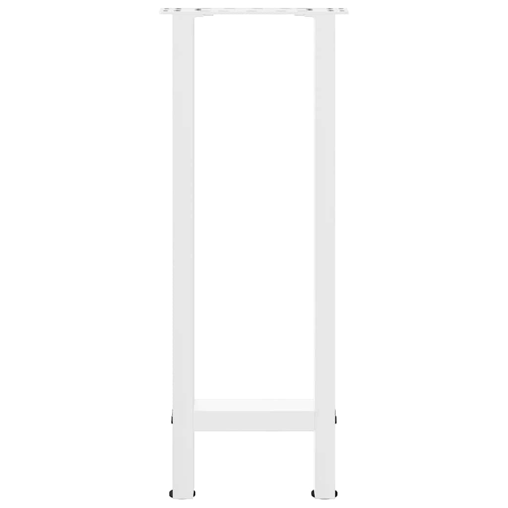 2 db fehér acél konzolasztal láb 38x(72-73) cm