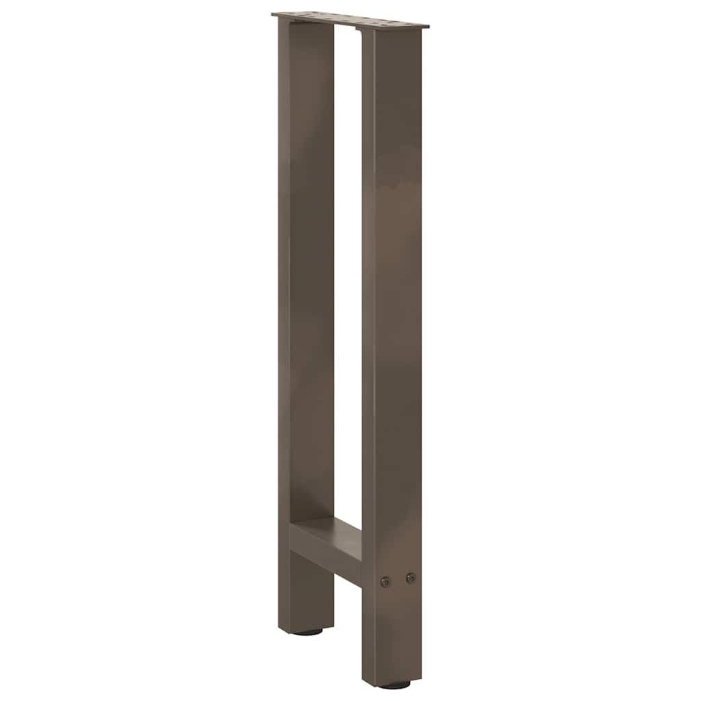 2 db natúr acél konzolasztal láb 38x(72-73) cm acél