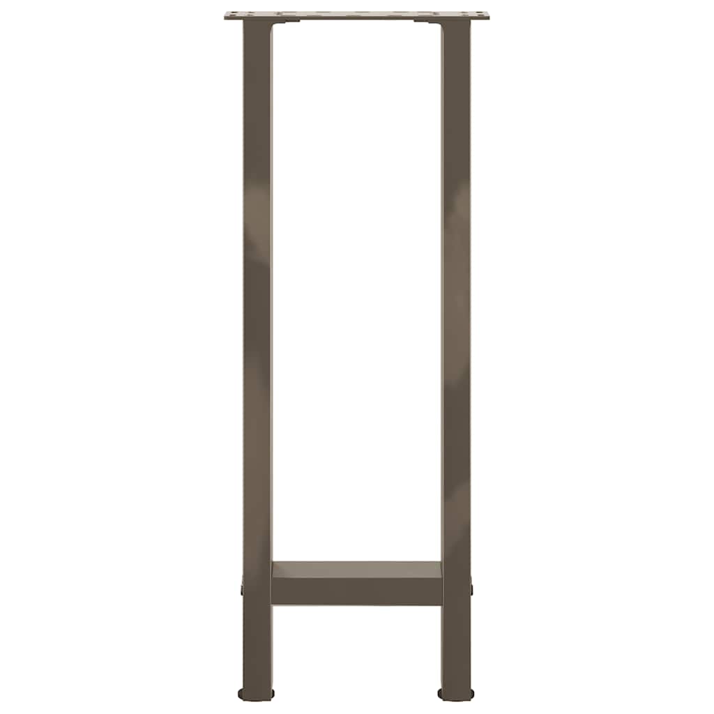2 db natúr acél konzolasztal láb 38x(72-73) cm acél