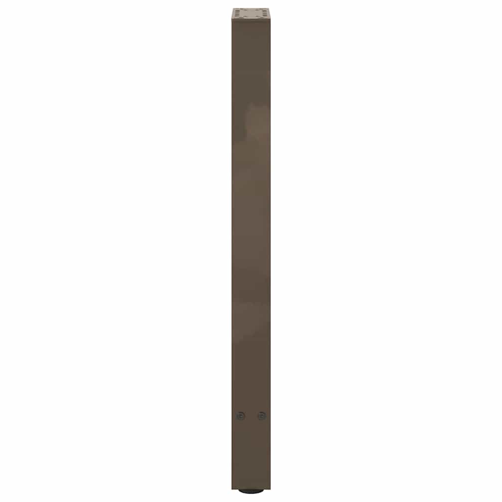 2 db natúr acél konzolasztal láb 38x(72-73) cm acél