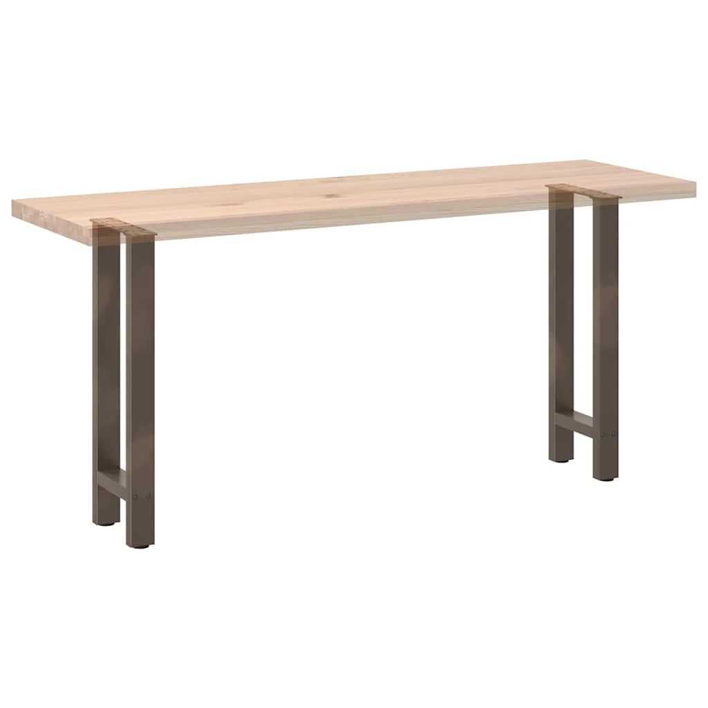 2 db natúr acél konzolasztal láb 38x(72-73) cm acél
