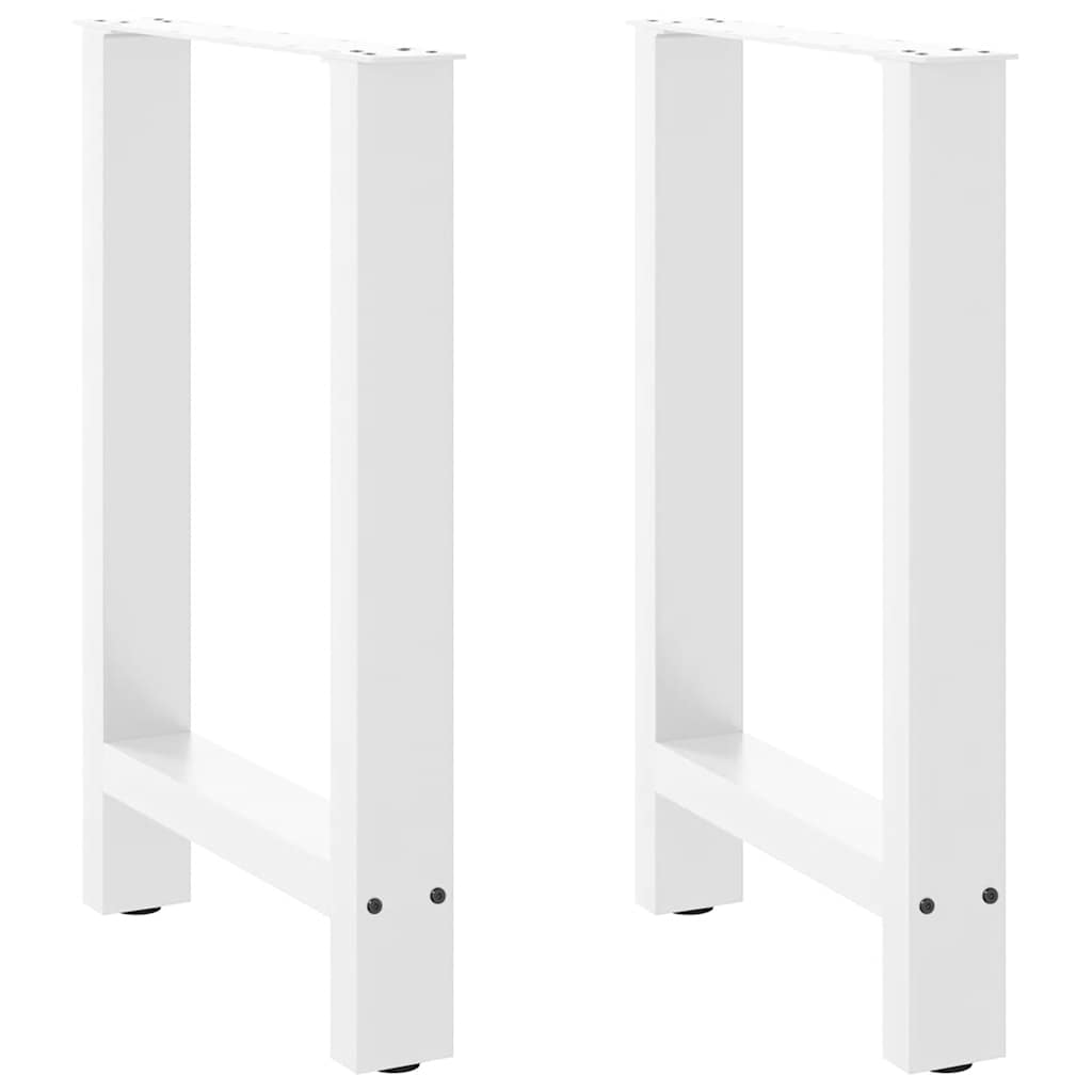 2 db fehér étkezőasztal láb 50 x (72-73) cm acél étkezőasztal láb
