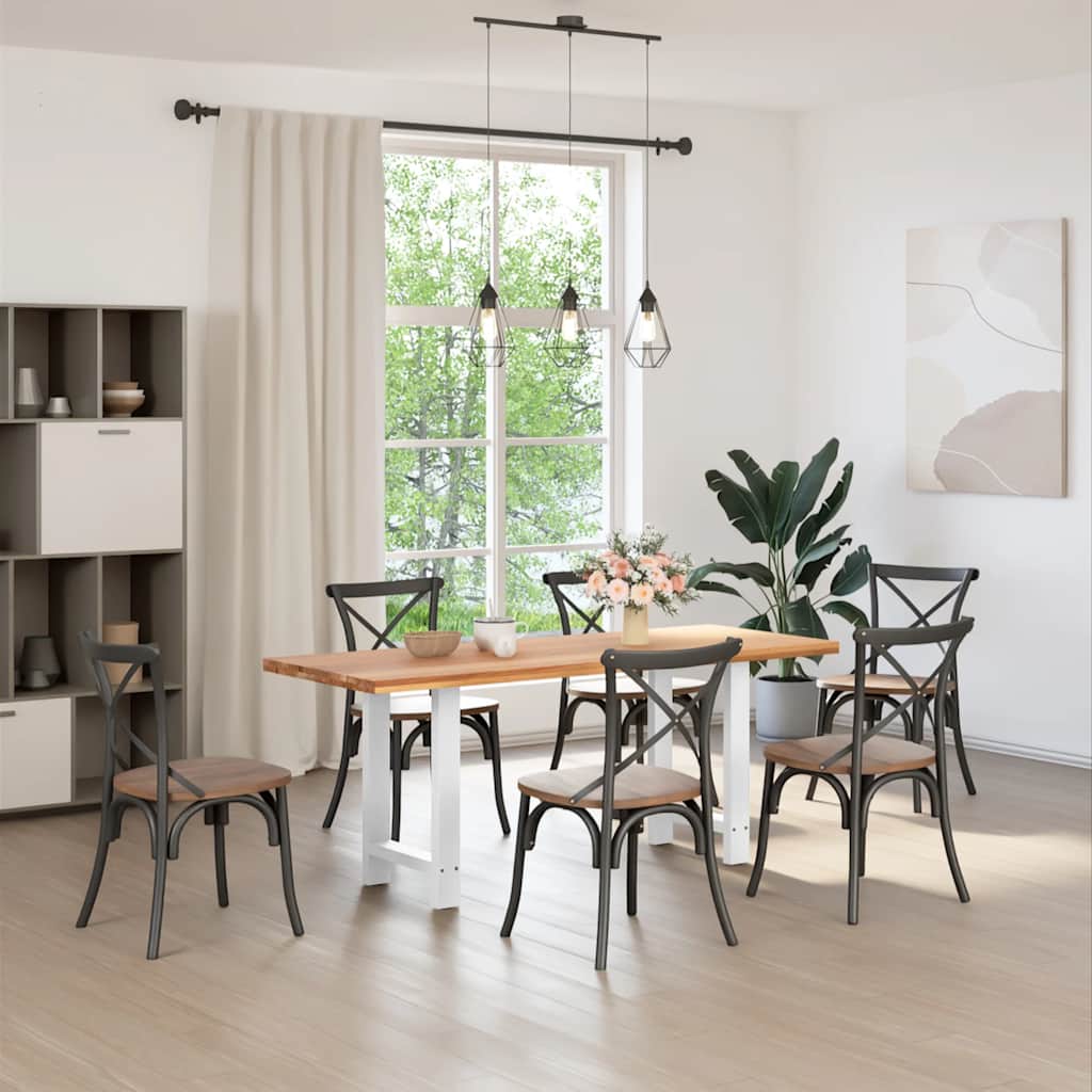 2 db fehér étkezőasztal láb 50 x (72-73) cm acél étkezőasztal láb
