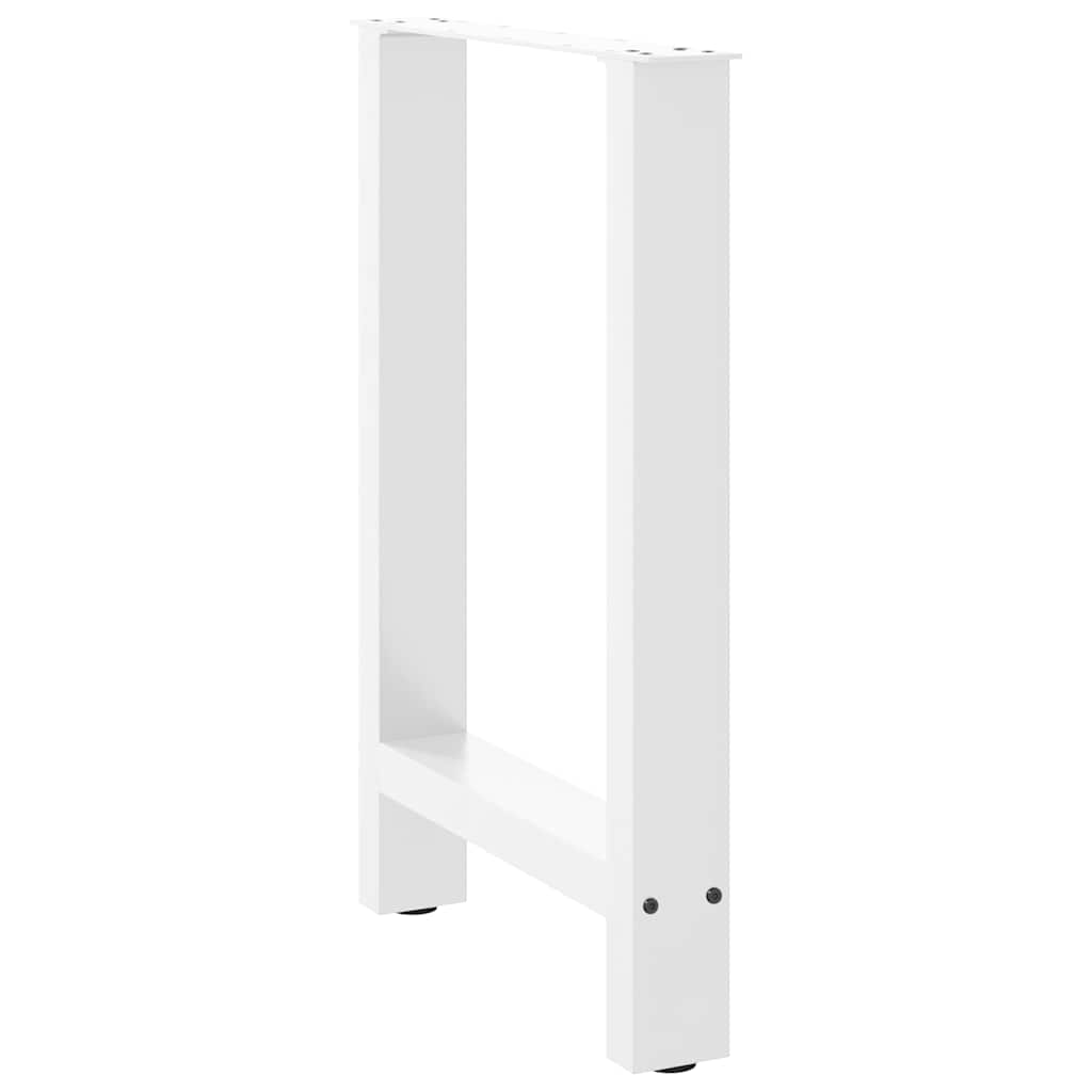 2 db fehér étkezőasztal láb 50 x (72-73) cm acél étkezőasztal láb