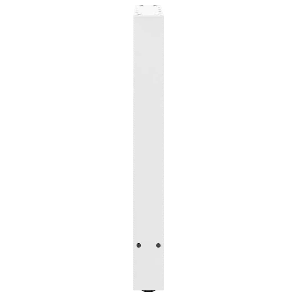 2 db fehér étkezőasztal láb 50 x (72-73) cm acél étkezőasztal láb