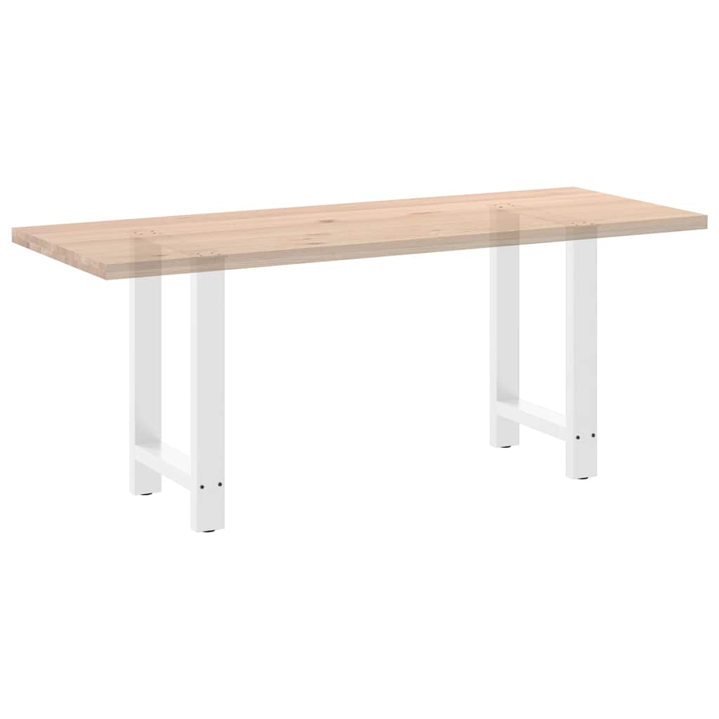 2 db fehér étkezőasztal láb 50 x (72-73) cm acél étkezőasztal láb