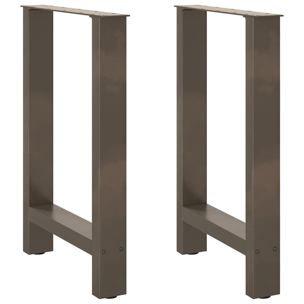 2 db natúr acél étkezőasztal láb 50x(72-73) cm acél