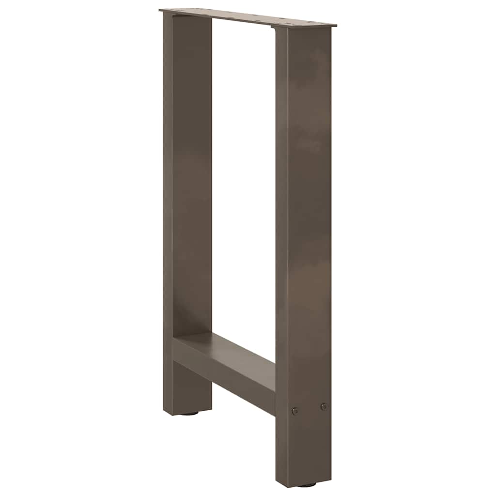 2 db natúr acél étkezőasztal láb 50x(72-73) cm acél