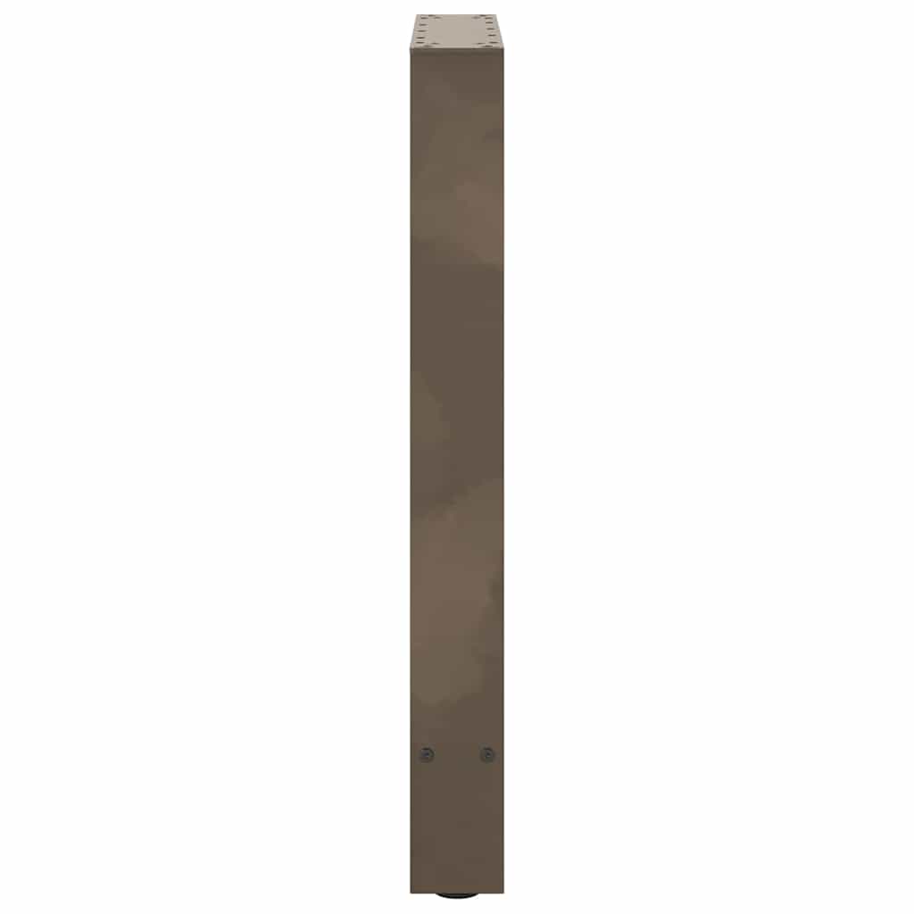 2 db natúr acél étkezőasztal láb 50x(72-73) cm acél