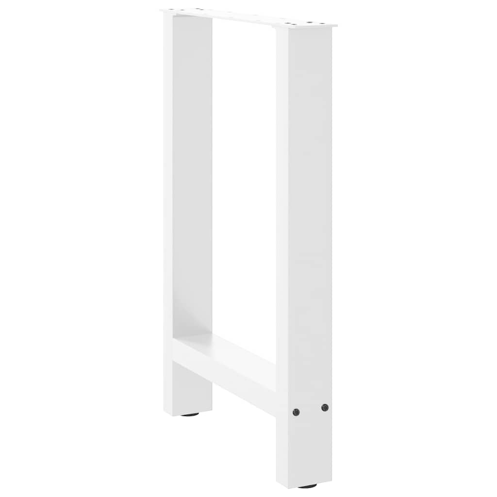 2 db fehér étkezőasztal láb 60 x (72-73) cm acél