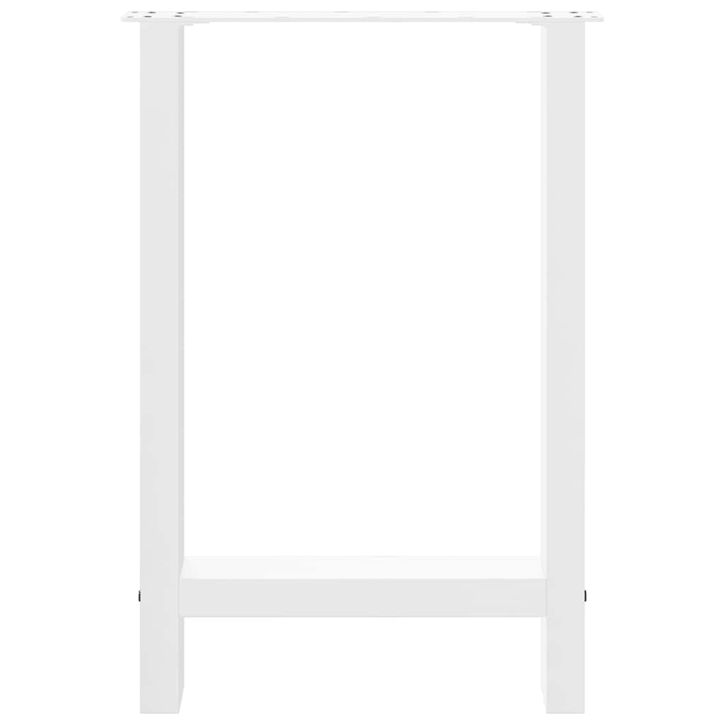 2 db fehér étkezőasztal láb 60 x (72-73) cm acél