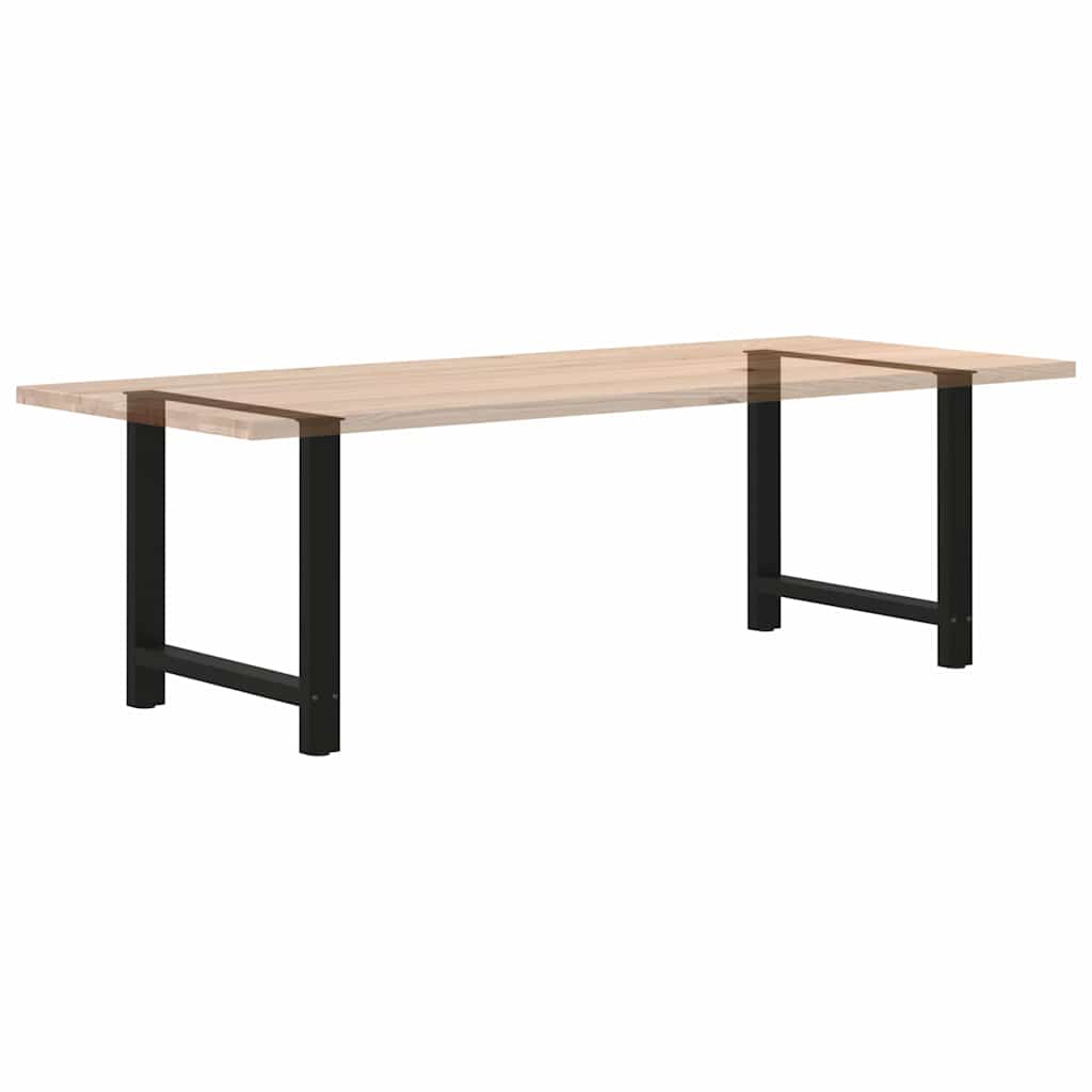 2 db fekete acél étkezőasztal láb 70 x (72-73) cm