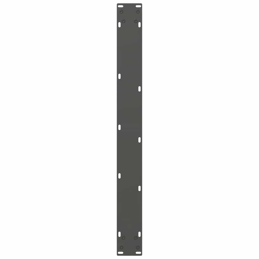 2 db antracitszürke acél étkezőasztalláb 70x(72-73) cm