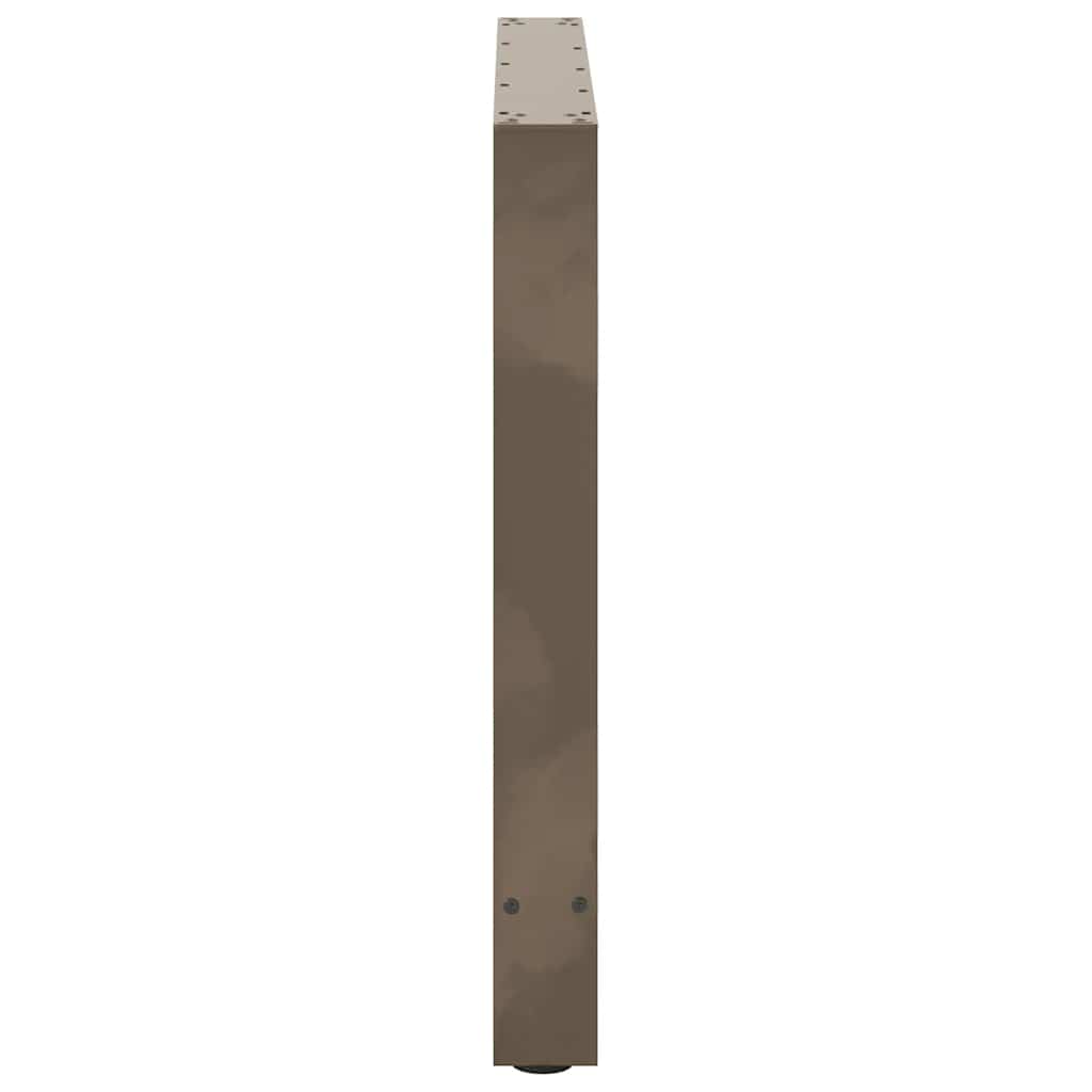 2 db natúr acél étkezőasztal láb 70 x (72-73) cm acél