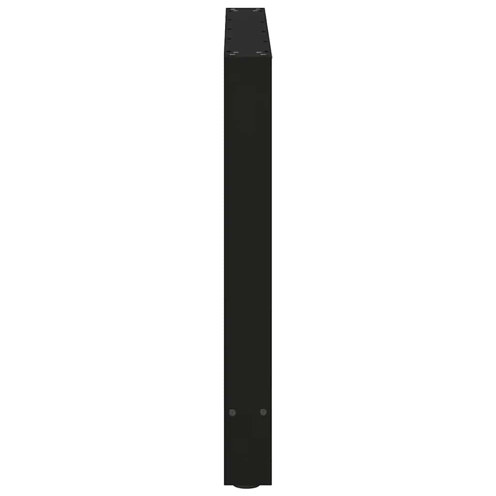 2 db fekete étkezőasztal láb 80 x (72-73) cm acél