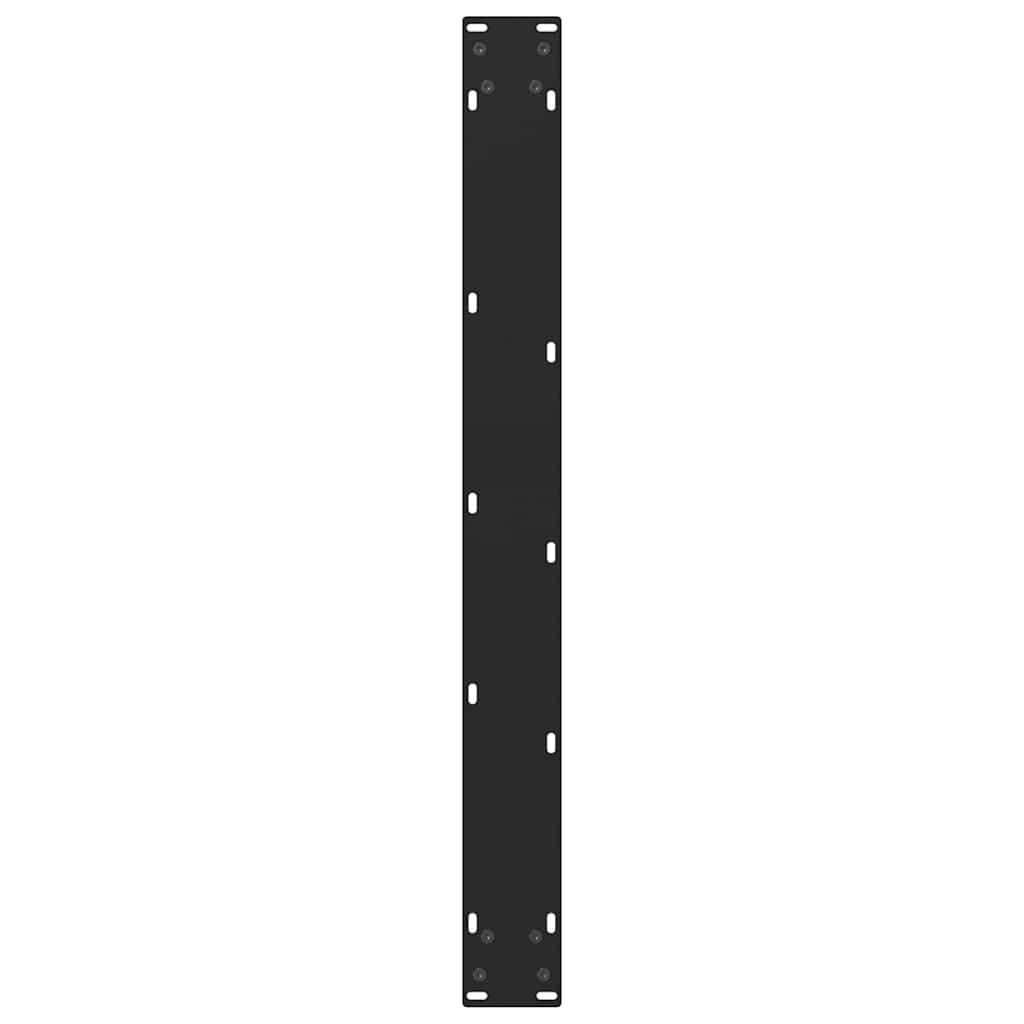 2 db fekete étkezőasztal láb 80 x (72-73) cm acél