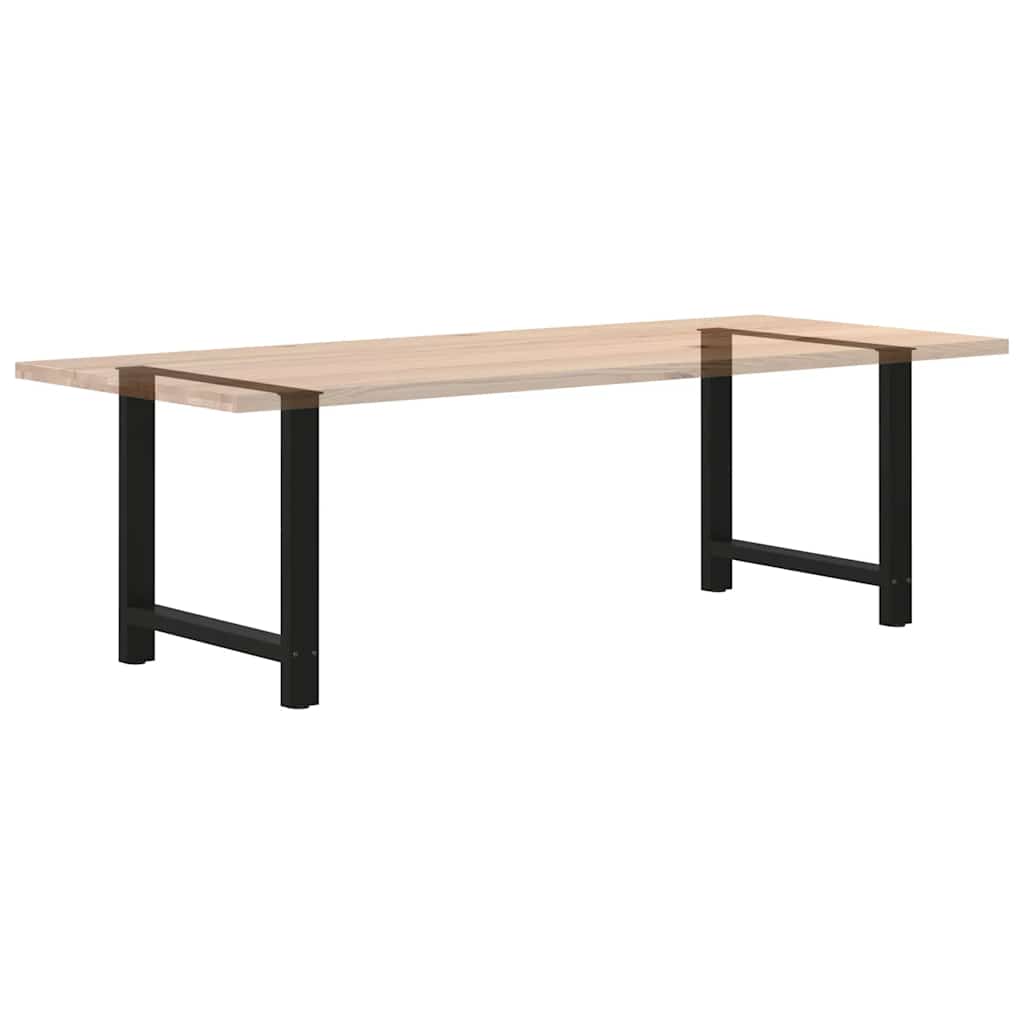 2 db fekete étkezőasztal láb 80 x (72-73) cm acél