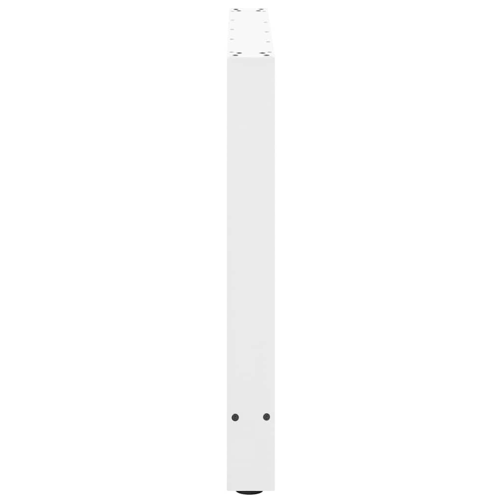2 db fehér étkezőasztal láb 80 x (72-73) cm acél étkezőasztal láb