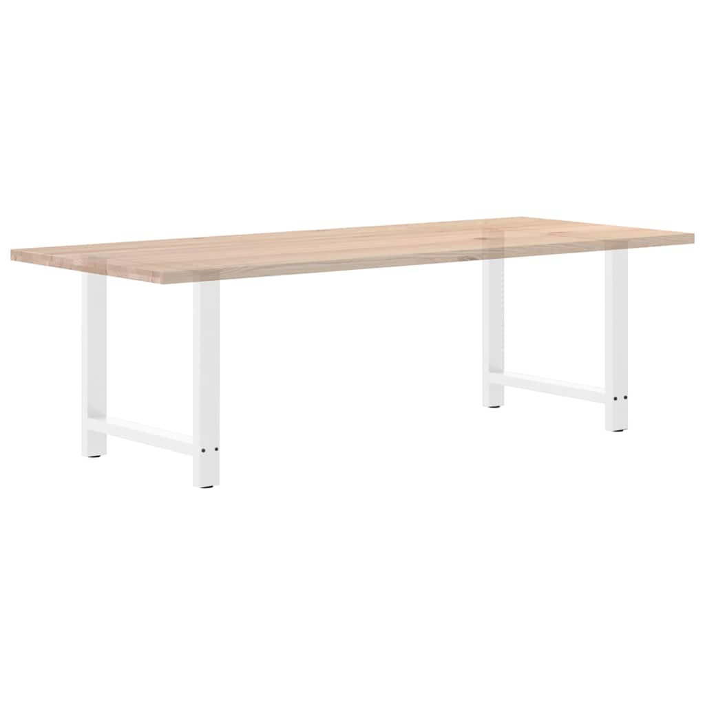 2 db fehér étkezőasztal láb 80 x (72-73) cm acél étkezőasztal láb