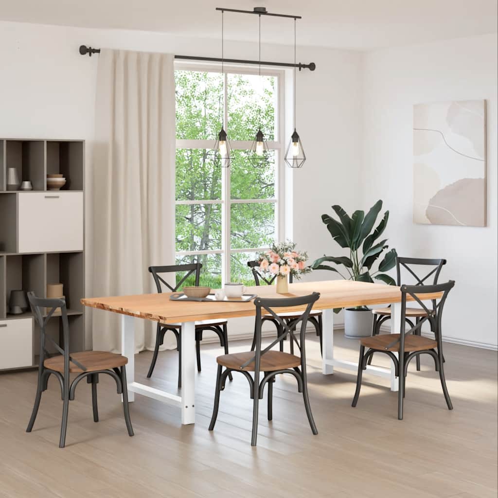 2 db fehér étkezőasztal láb 90 x (72-73) cm acél