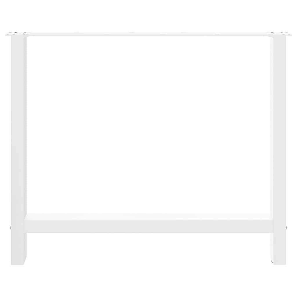 2 db fehér étkezőasztal láb 90 x (72-73) cm acél