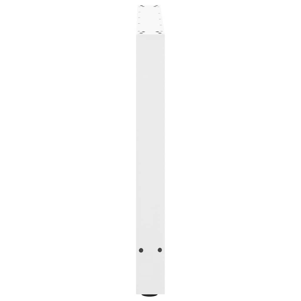 2 db fehér étkezőasztal láb 90 x (72-73) cm acél