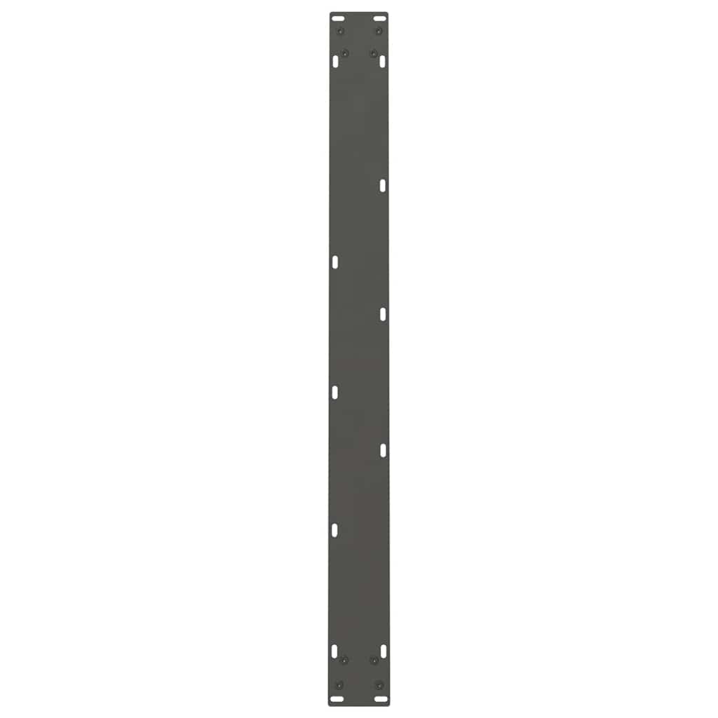 2 db antracitszürke acél étkezőasztalláb 90 x (72-73) cm
