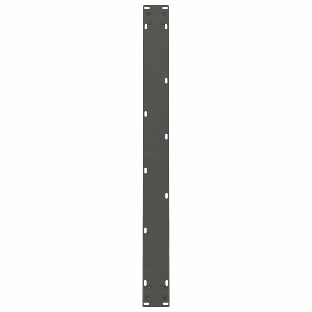 2 db antracitszürke acél étkezőasztalláb 100 x (72-73) cm