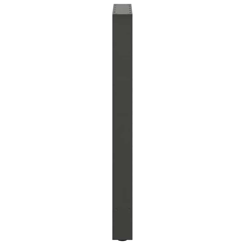 2 db antracitszürke acél bárasztalláb 40x(90-91) cm