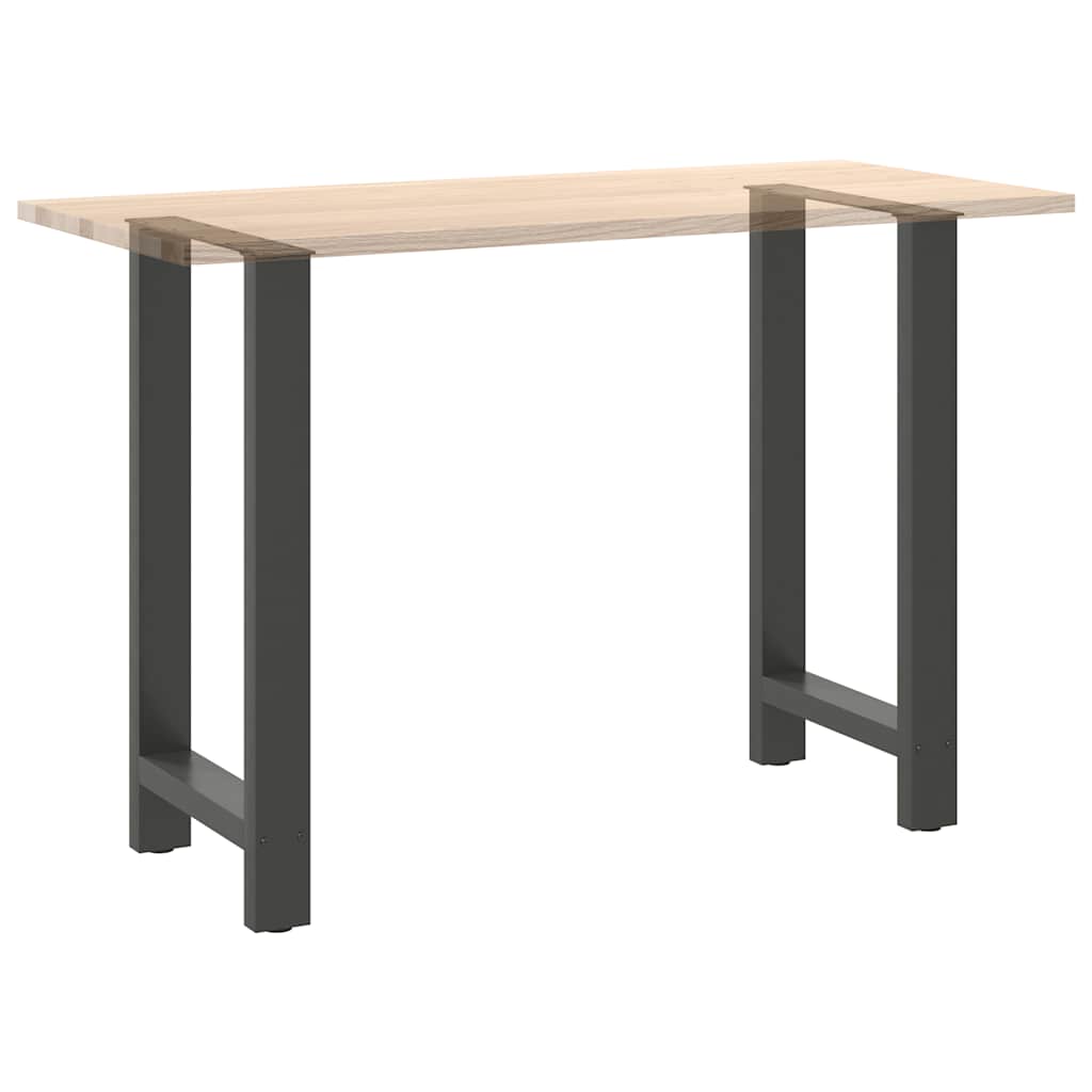2 db antracitszürke acél bárasztalláb 40x(90-91) cm