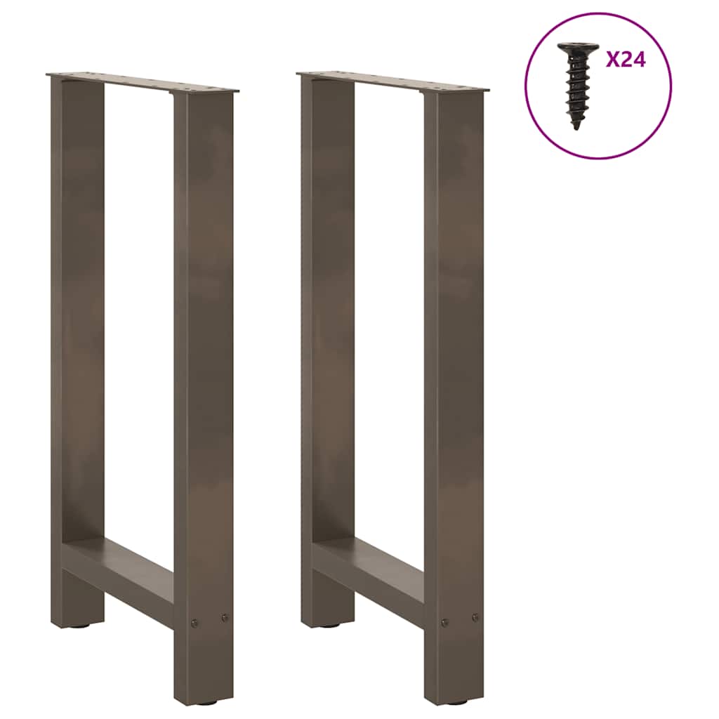 2 db natúr acél bárasztalláb 50x(90-91) cm