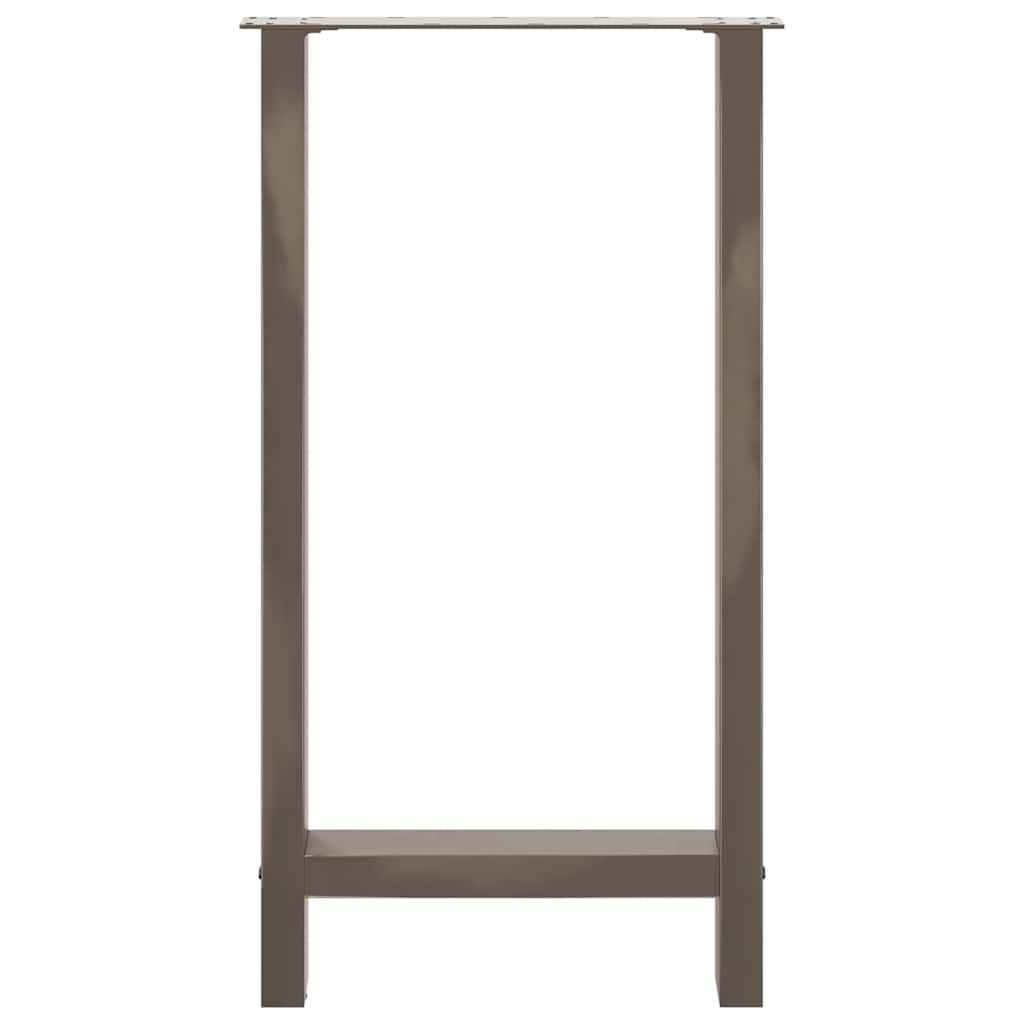 2 db natúr acél bárasztalláb 50x(90-91) cm