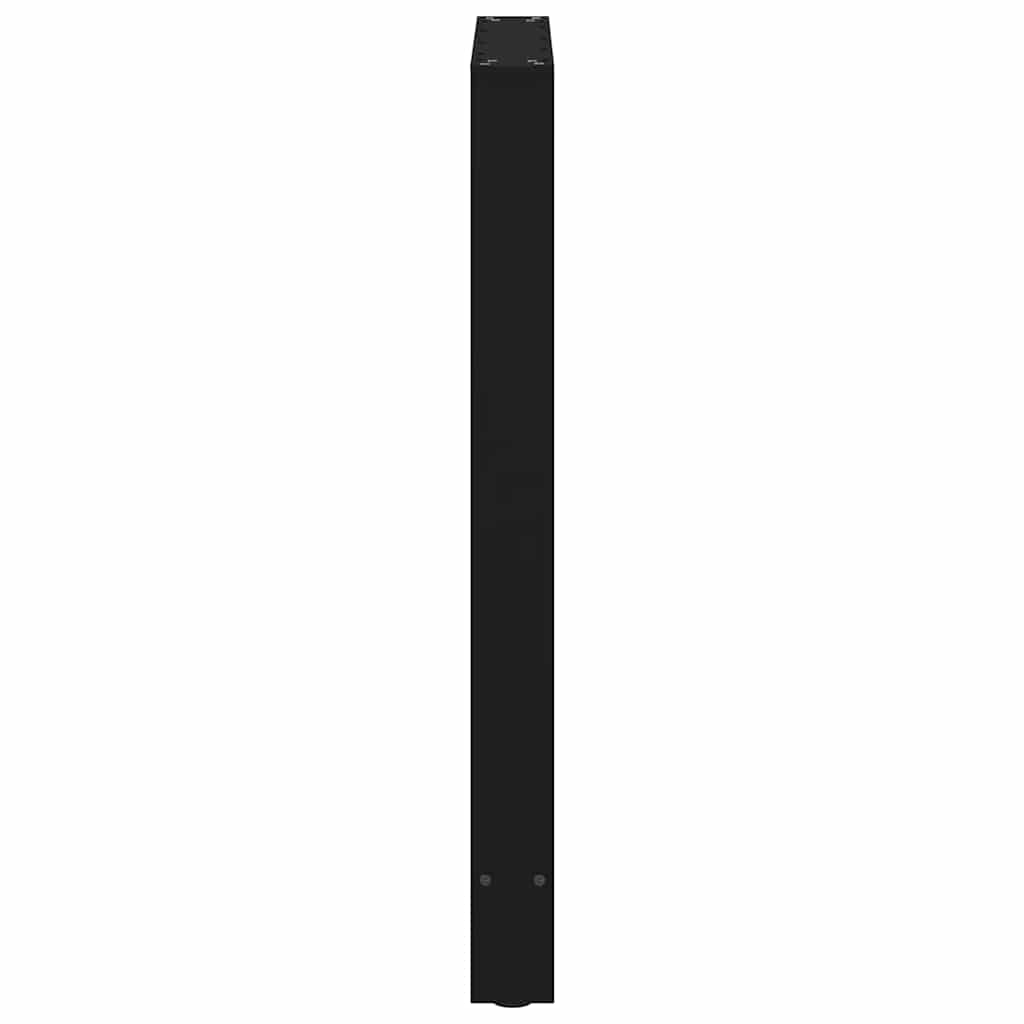 2 db fekete acél bárasztalláb 60 x (90-91) cm