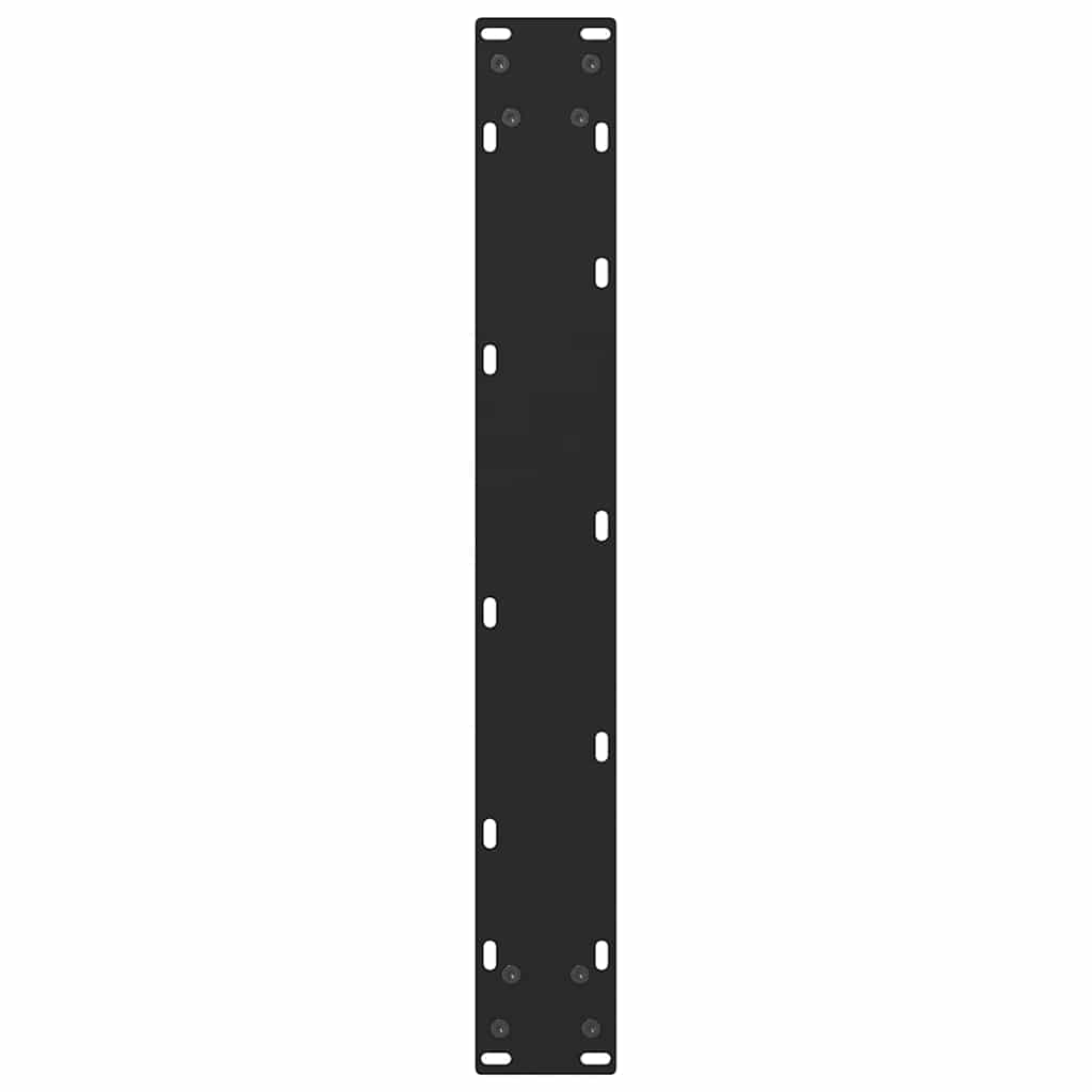 2 db fekete acél bárasztalláb 60 x (90-91) cm