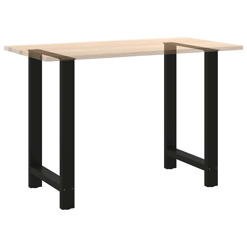 2 db fekete acél bárasztalláb 60 x (90-91) cm