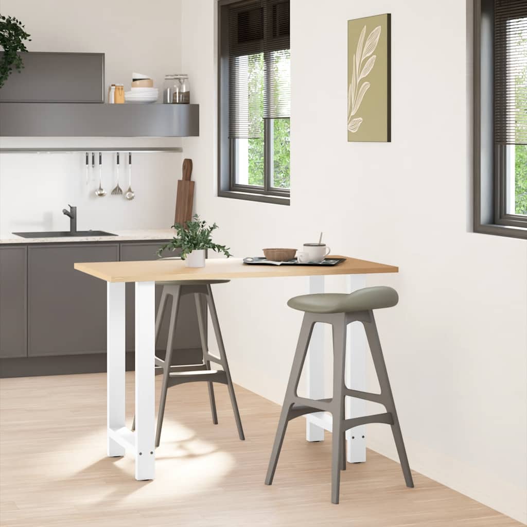 2 db fehér bárasztal láb 60x(90-91) cm acél