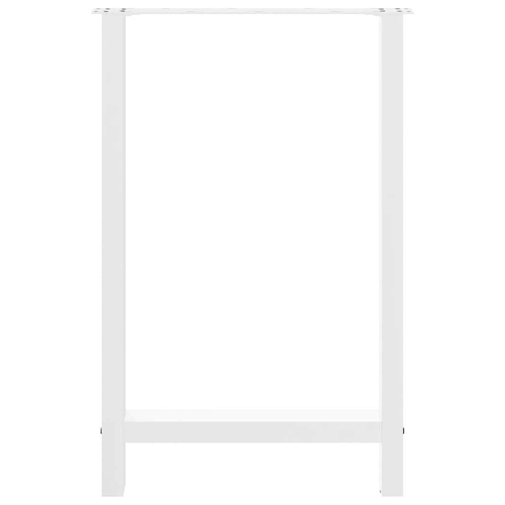 2 db fehér bárasztal láb 60x(90-91) cm acél