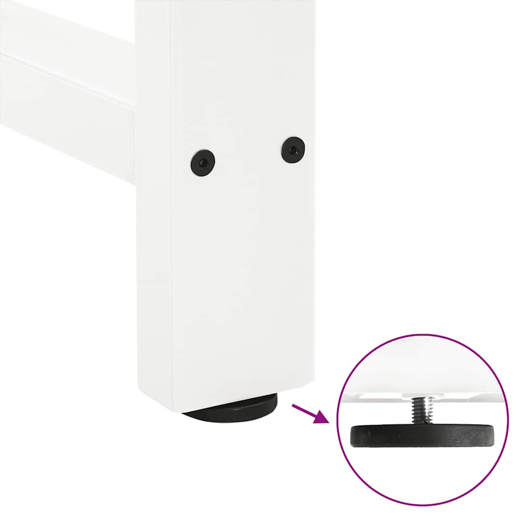 2 db fehér bárasztal láb 60x(90-91) cm acél